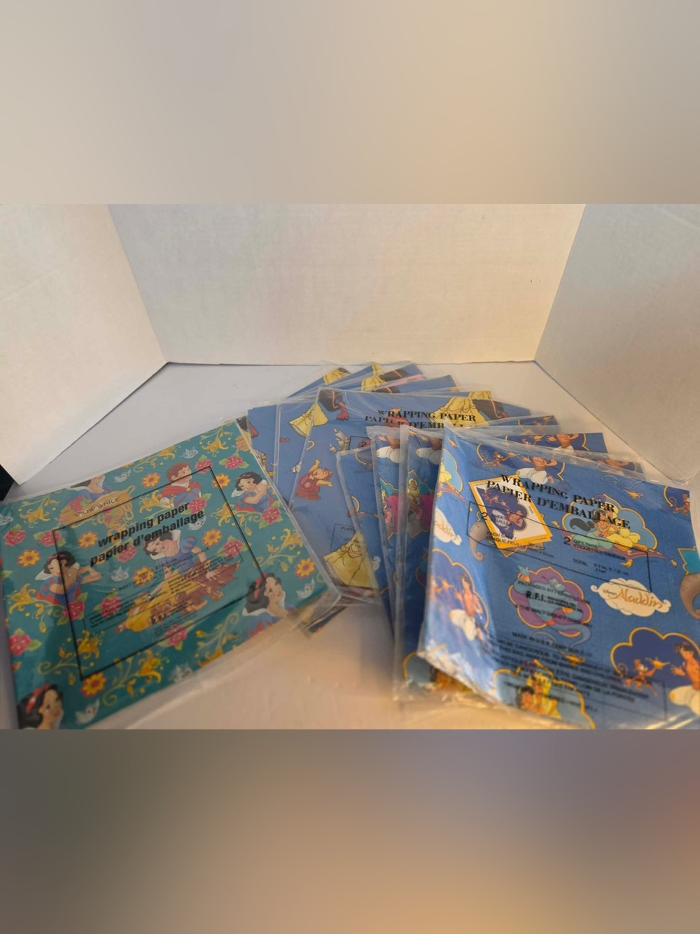Lot of Vintage Disney Wrapping Paper